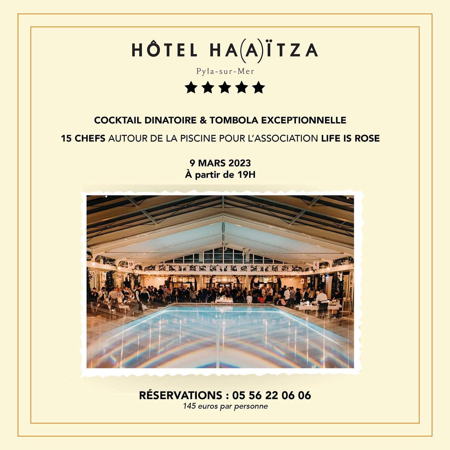 Soirée caritative Hôtel Ha(a)ïtza